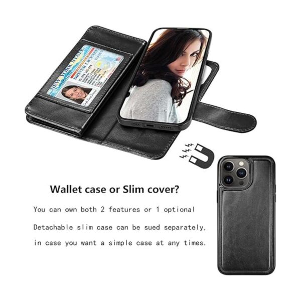 Njjex Funda tipo cartera para iPhone 14 Pro Max de 6.7_4