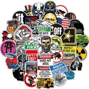 50 calcomanías y calcomanías de casco duro divertidas para