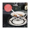 Juego de 6 cucharas de hueso de cerámica juego de té