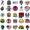50 calcomanías y calcomanías de casco duro divertidas para
