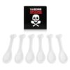 Juego de 6 cucharas de hueso de cerámica juego de té