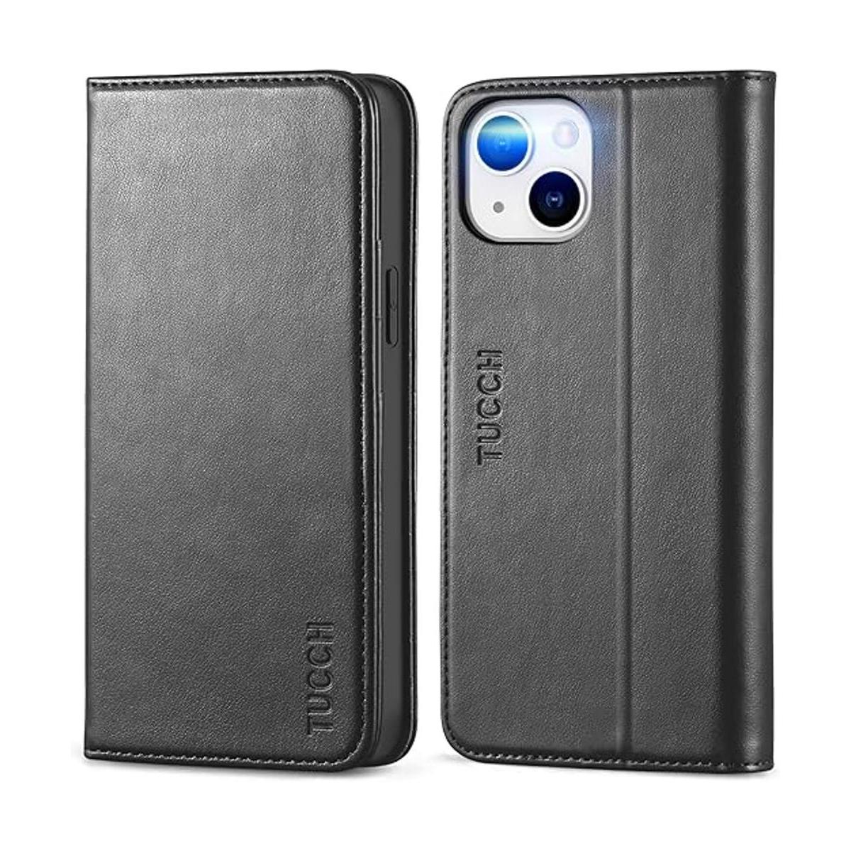 TUCCH Funda tipo cartera para iPhone 14 de 6.1 pulgadas