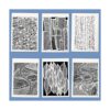 TIAMECH 6 plantillas de textura geométrica abstracta para