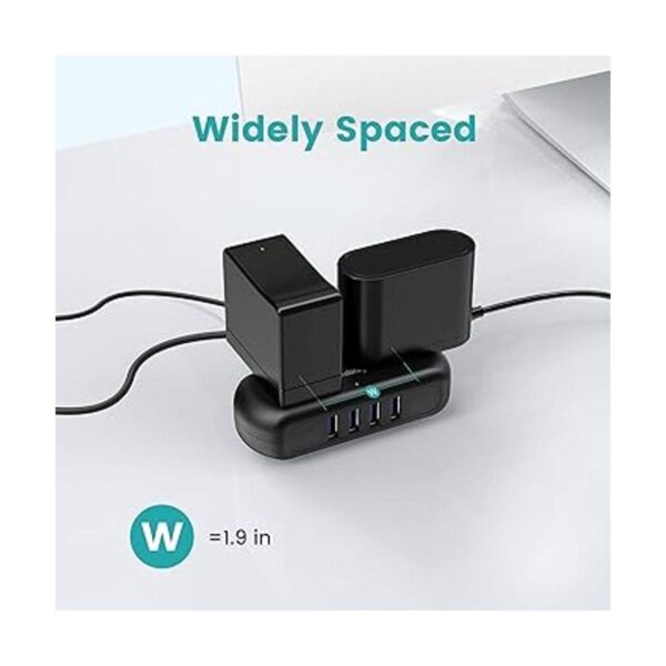 SUPERDANNY Regleta de alimentación con USB 4 puertos USB_2
