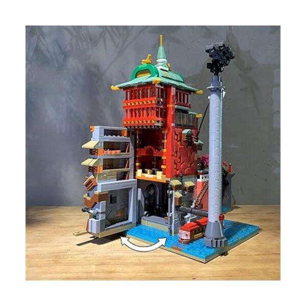 Enjbrick Juego de construcción de casa del templo kit de_4