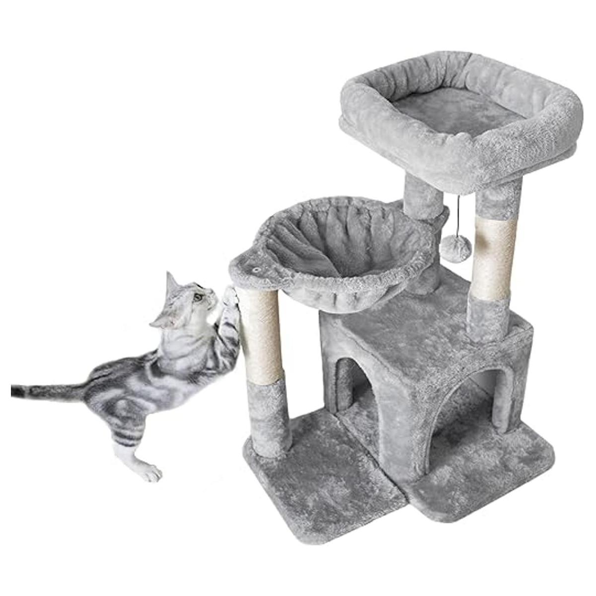 Pesofer rbol para gatos torre pequeña para gatos con