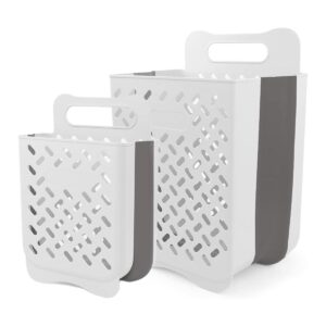 Cesta colgante con asa de transporte cesta plegable para