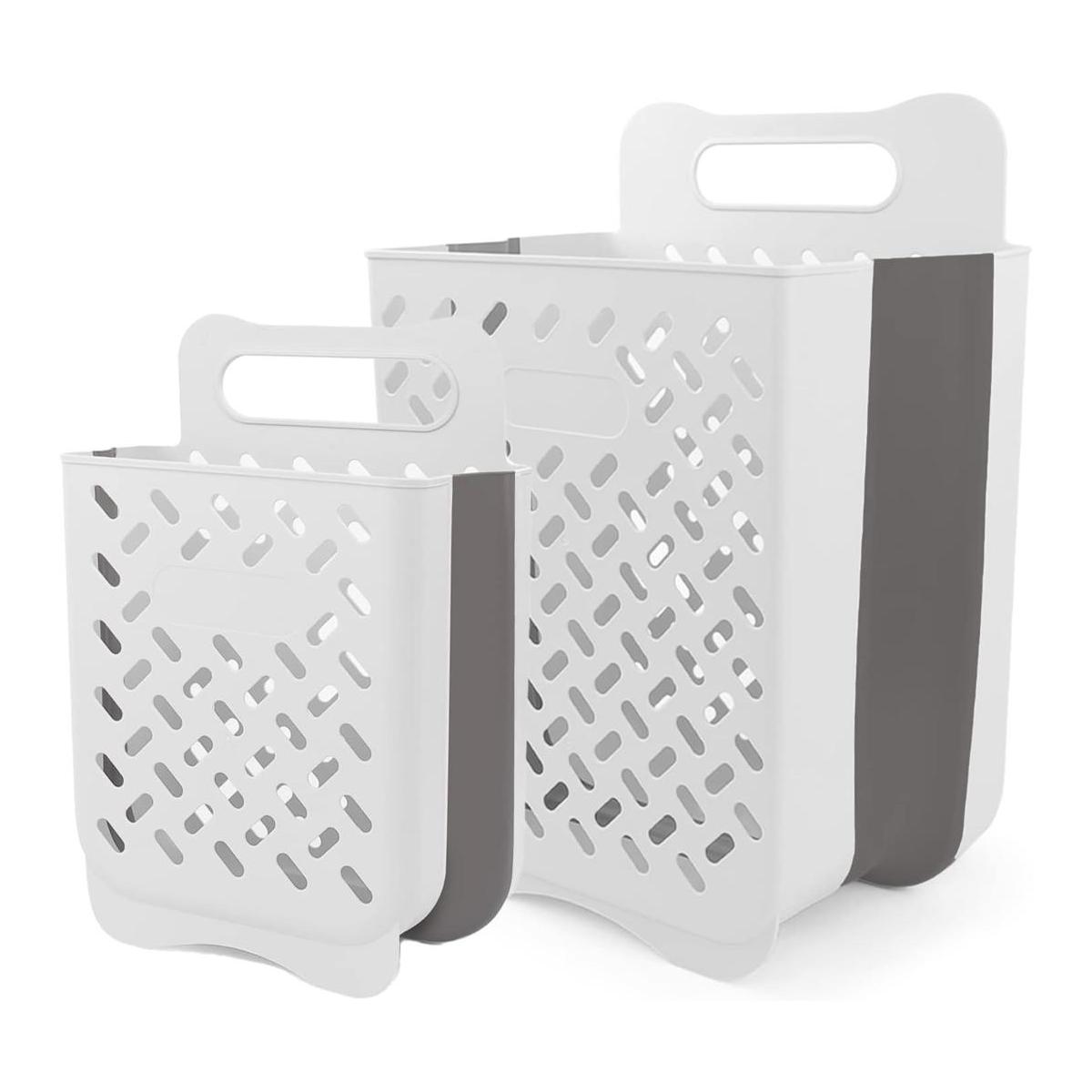 Cesta colgante con asa de transporte cesta plegable para