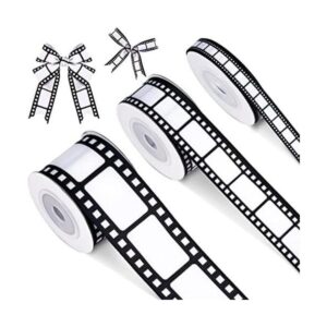 3 rollos de cinta de película para decoración de fiestas