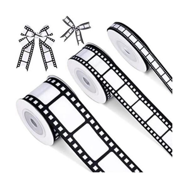 3 rollos de cinta de película para decoración de fiestas