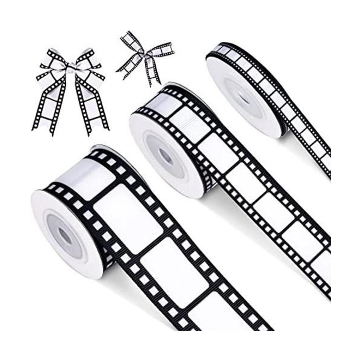 3 rollos de cinta de película para decoración de fiestas
