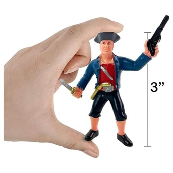Juego de 8 figuras de acción pirata en posturas y armas_6