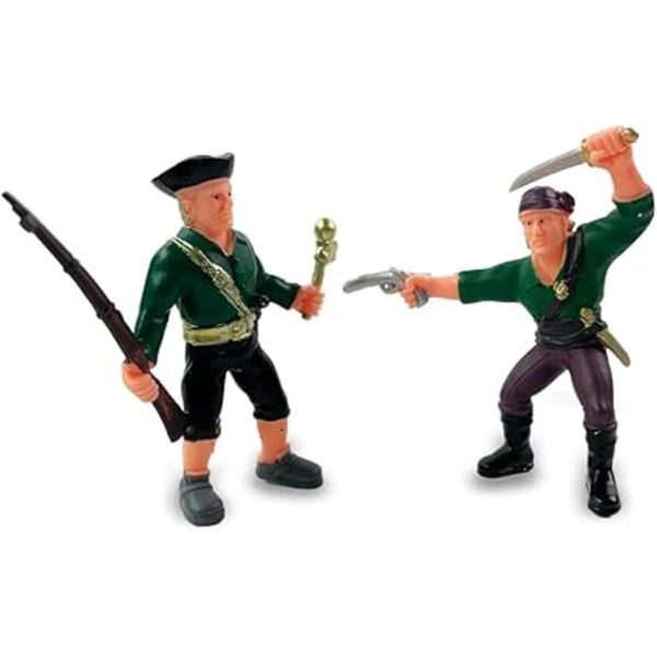 Juego de 8 figuras de acción pirata en posturas y armas_3
