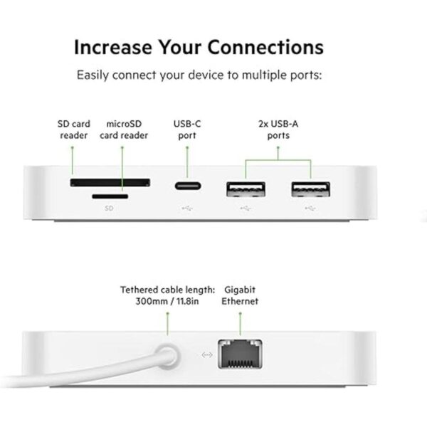 Belkin Concentrador USB tipo C 6 en 1 estación de_3