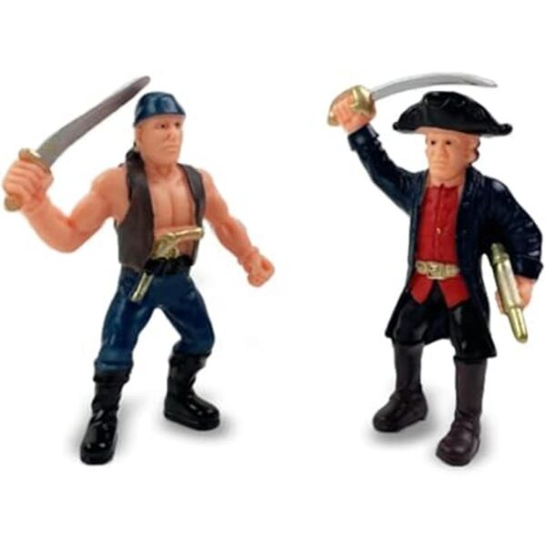 Juego de 8 figuras de acción pirata en posturas y armas_5
