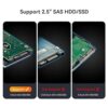 MAIWO Lector adaptador de caja de disco duro SAS a USBC_2