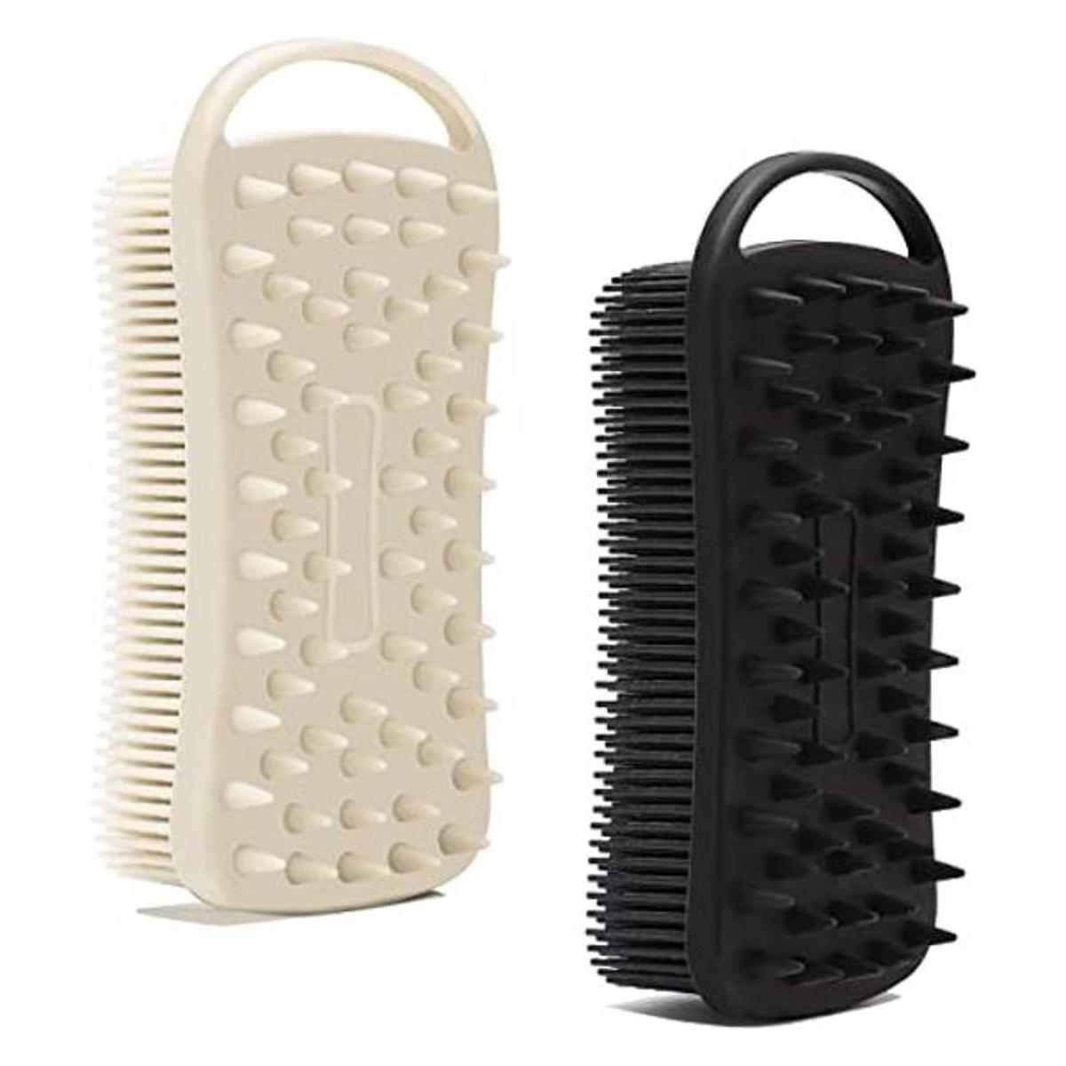 2 unidades exfoliantes de silicona para el cuerpo cepillo