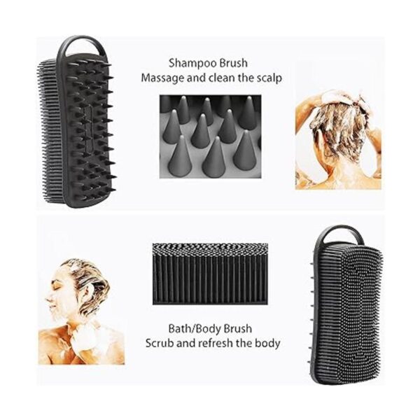 2 unidades exfoliantes de silicona para el cuerpo cepillo