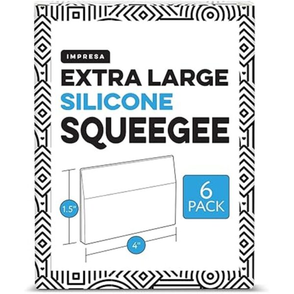 Paquete de 6 Escobilla de silicona extra larga para