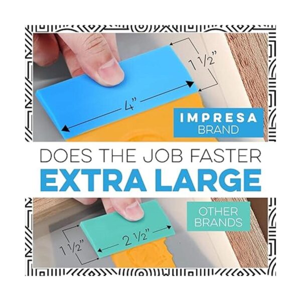 Paquete de 6 Escobilla de silicona extra larga para