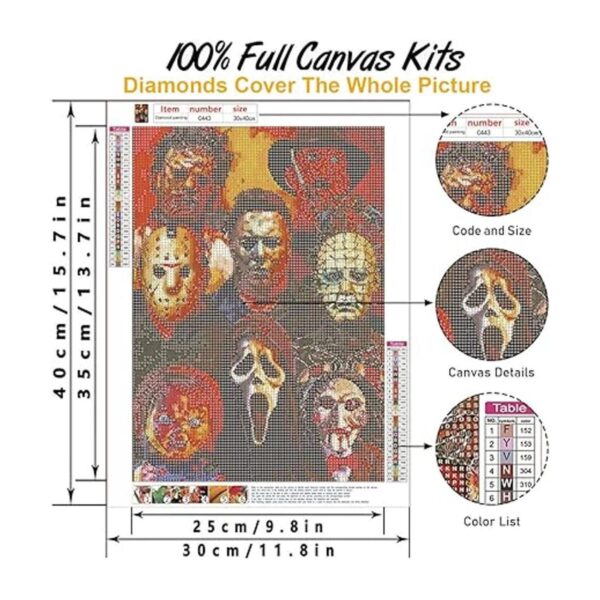 Bysincy Kits de pintura de diamantes 5D para adultos arte