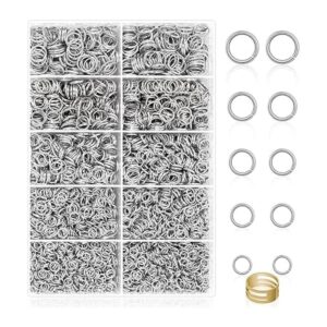 Anillos de salto para hacer joyas 4600 piezas de plata