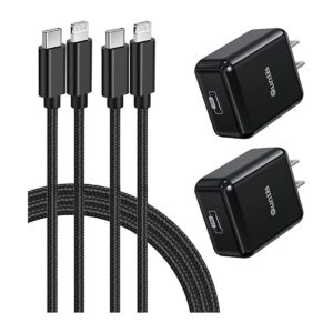 Quntis Cargador rápido para iPhone 2 unidades adaptador_1