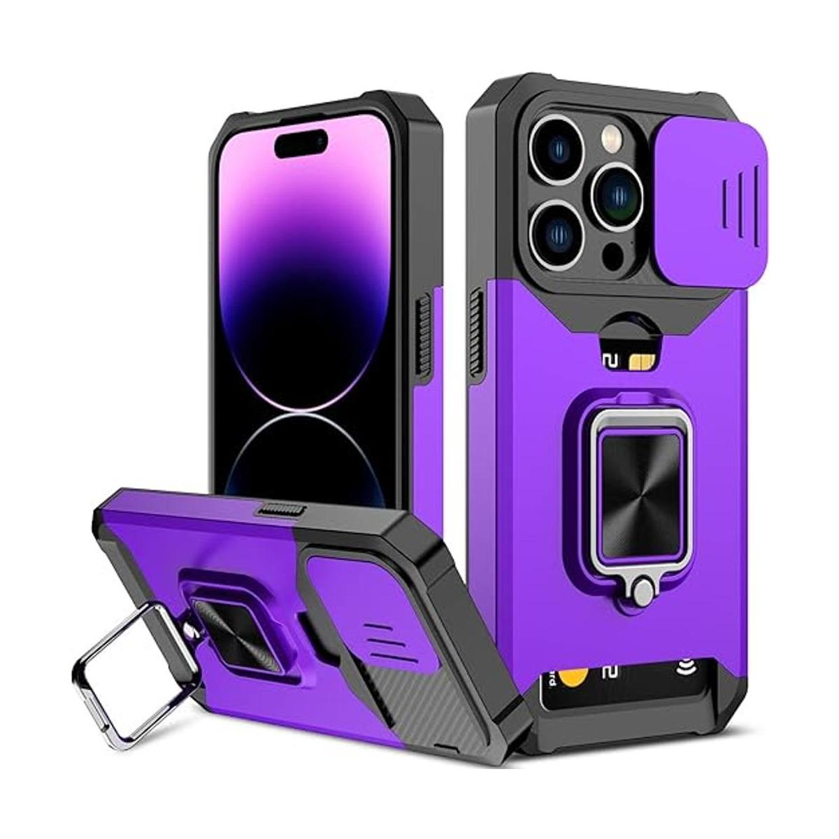 Nvollnoe Funda para iPhone 14 Pro con funda deslizante