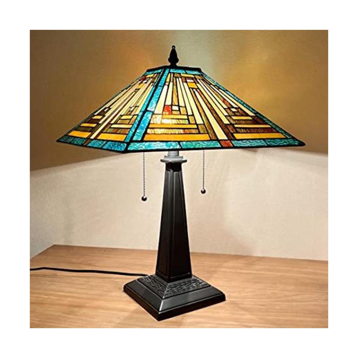 Cotoss Tiffany Lámparas de mesa de 16 pulgadas de ancho