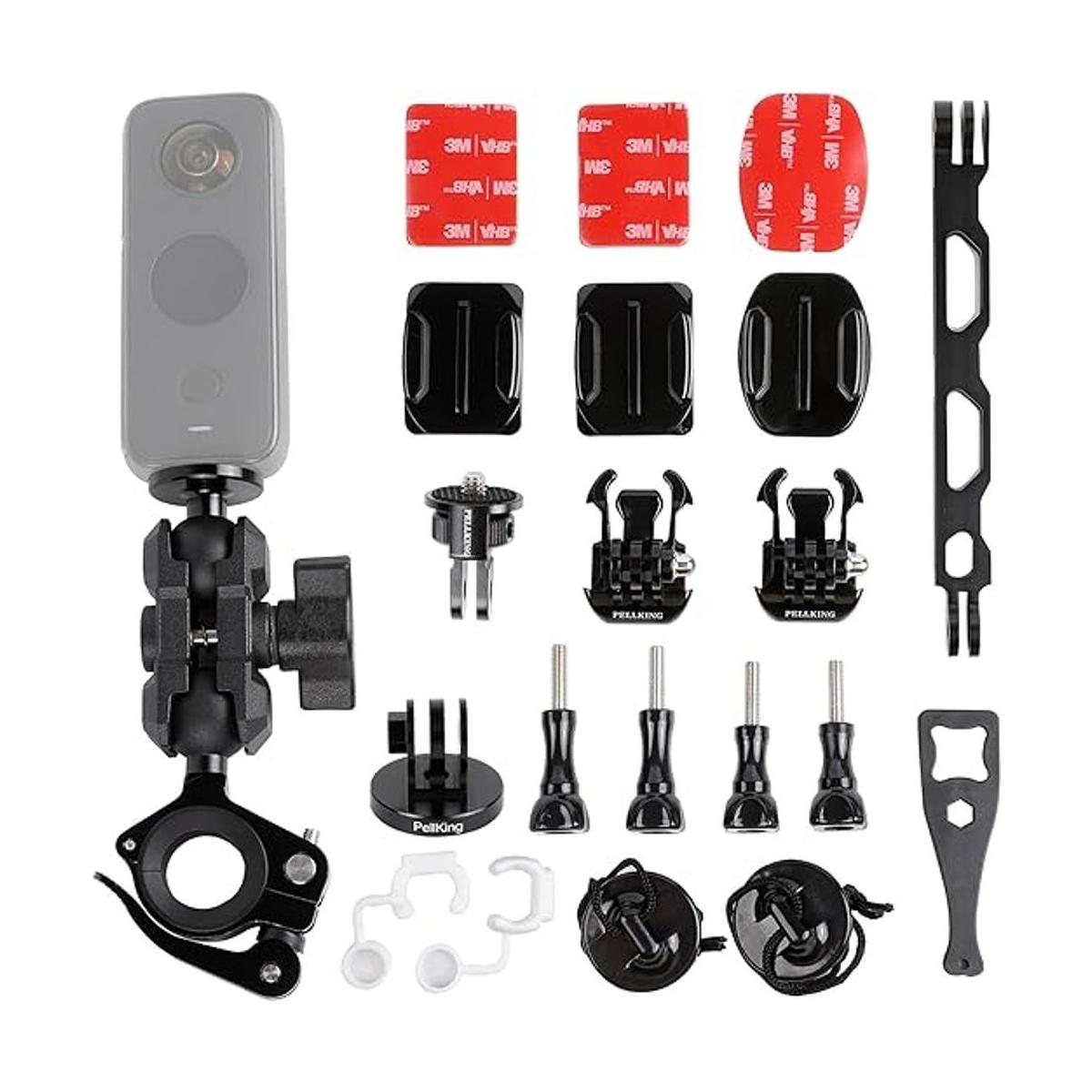 Paquete de montaje de casco para manillar de motocicleta