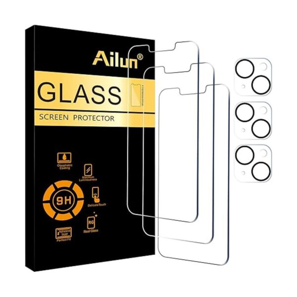 Ailun Paquete de 3 protectores de pantalla para iPhone 14_1