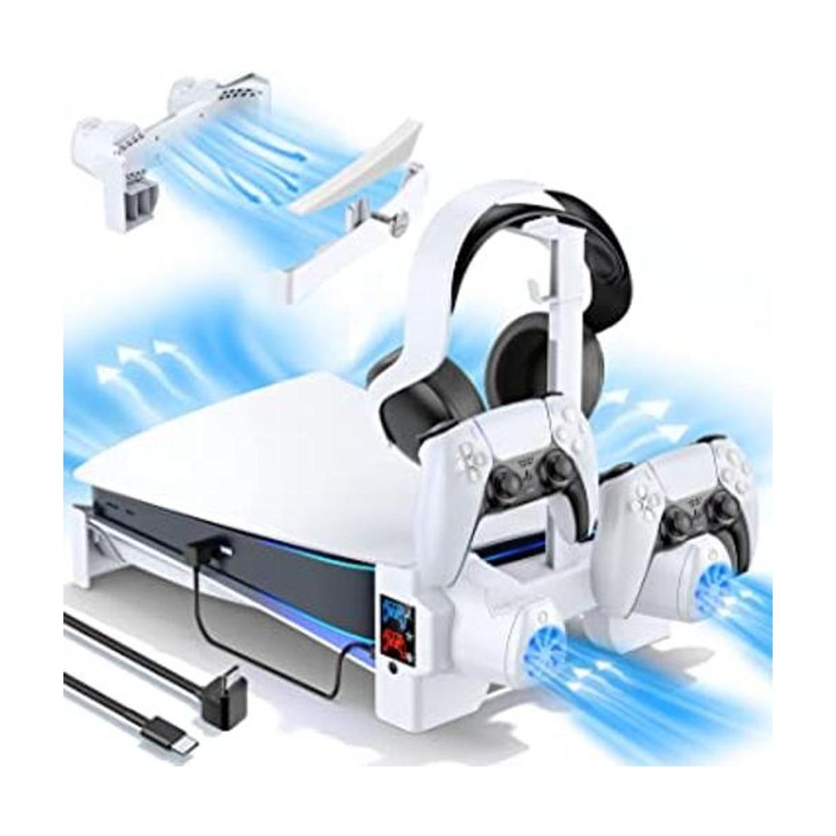 Soporte horizontal PS5 con ventiladores de enfriamiento de