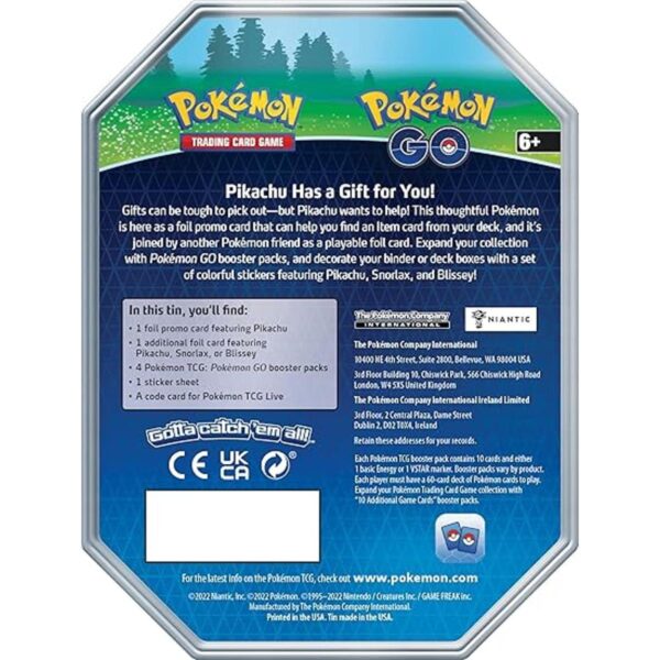 Pokémon TCG Pokémon GO Tin Blissey 2 cartas de aluminio_2