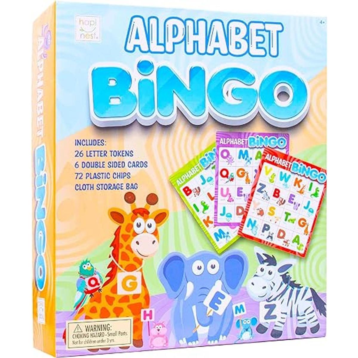 Hapinest Alphabet Bingo ABC Letter Juego de mesa de