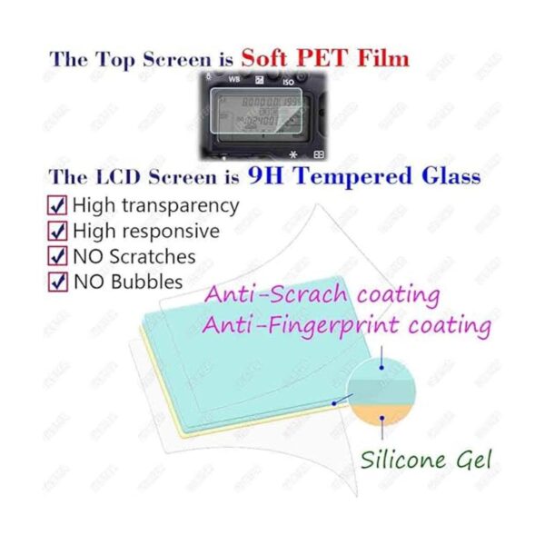 Protector de pantalla para Fujifilm XH2S Fuji XH2S LCD_2