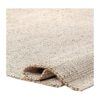 S L Homes Alfombra natural de yute de algodón tejida a