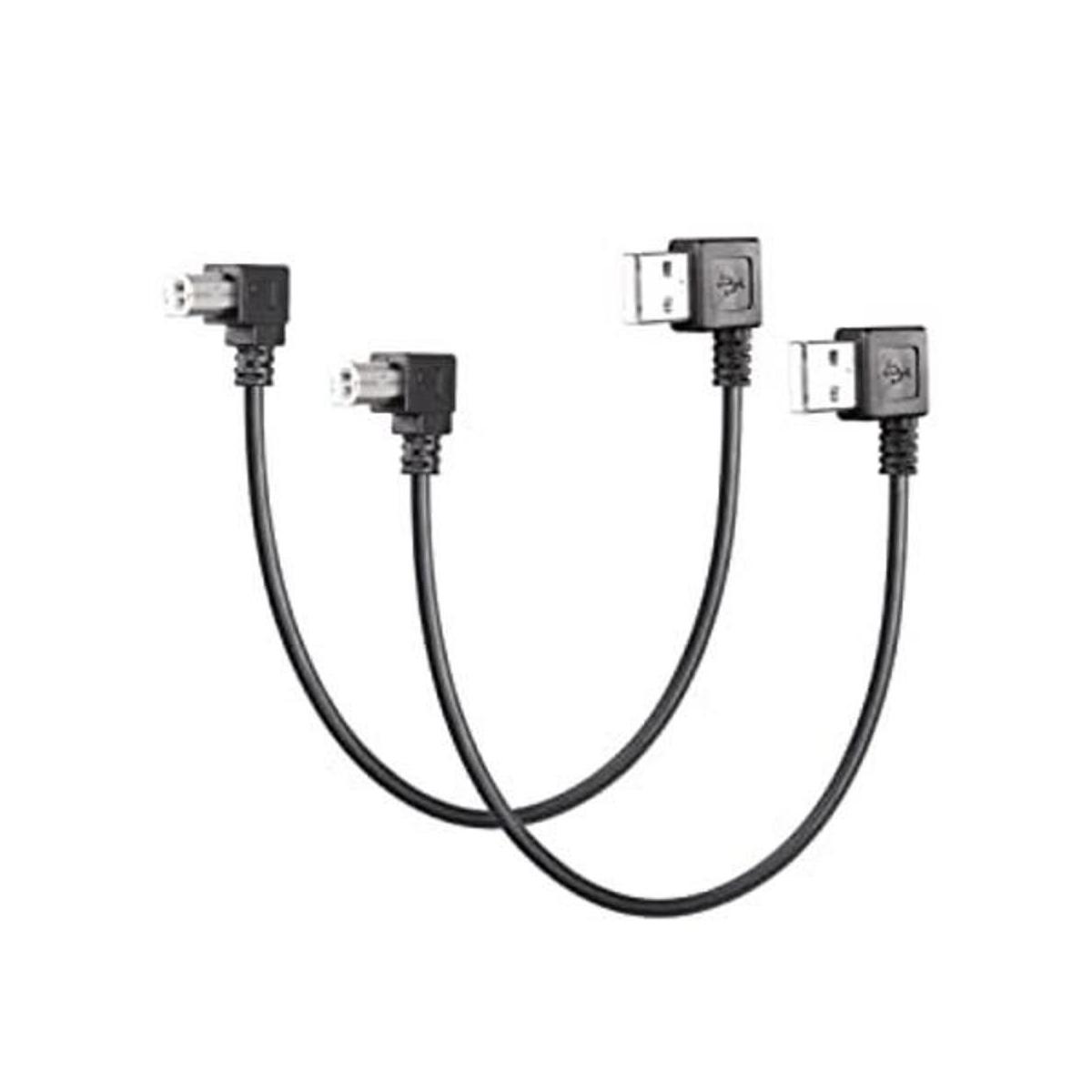 CERRXIAN Cable de impresora USB A a B de 90 grados ángulo
