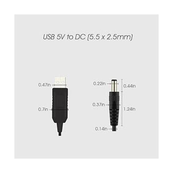 KSOPUERT USB de 5 V a CC 0.217 x 0.098 in 12 V_3