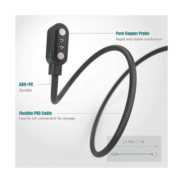 Compatible con el cargador AMAZTIM C20 Smartwatch cable_3