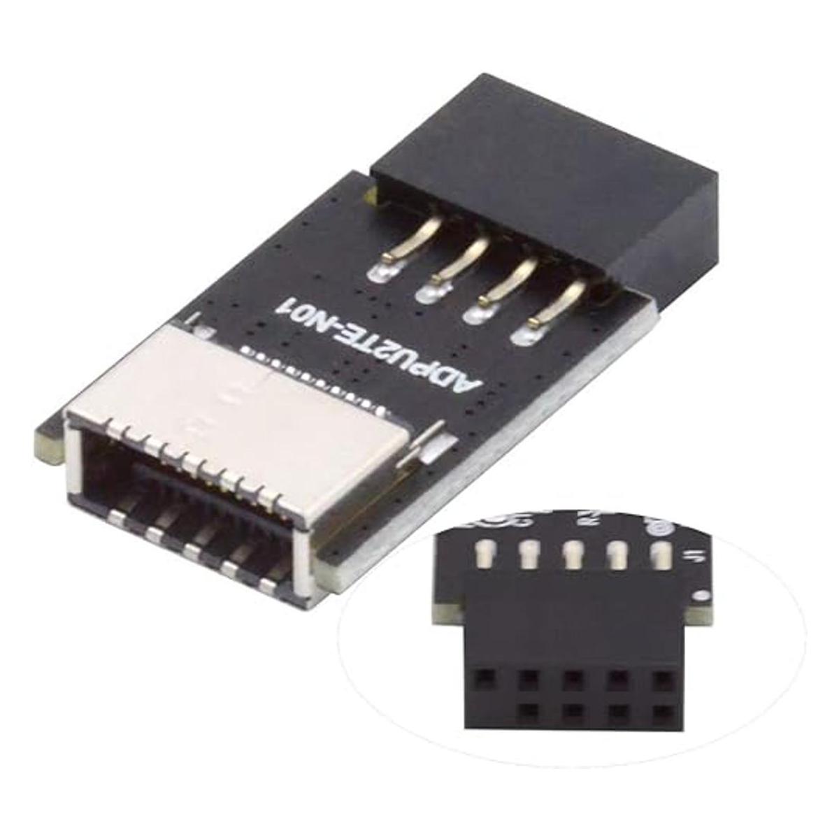 CY USB 2.0 de 9 pines macho a USB 3.1 tipo E KeyA hembra