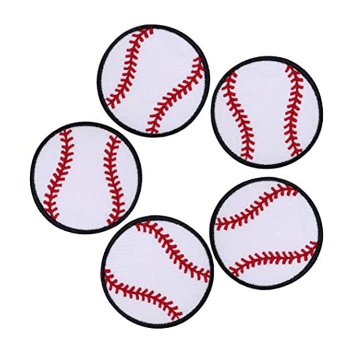 5 parches planchar de pelotas de béisbol ropa de