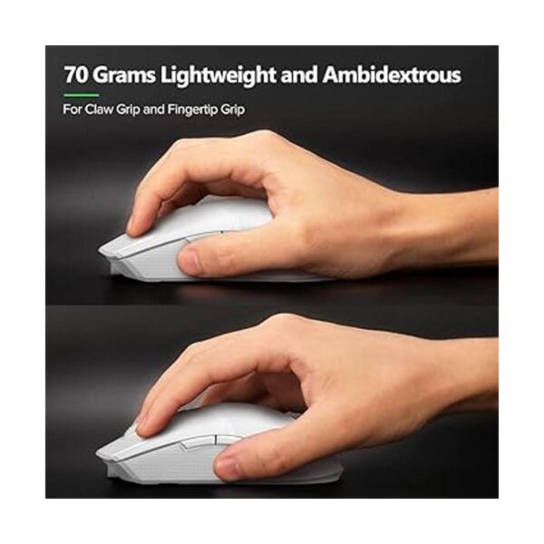 DELUX Mouse inalámbrico para juegos M800PRO con sensor PAW_3