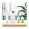 Botellas de viaje de plástico con tapa abatible paquete