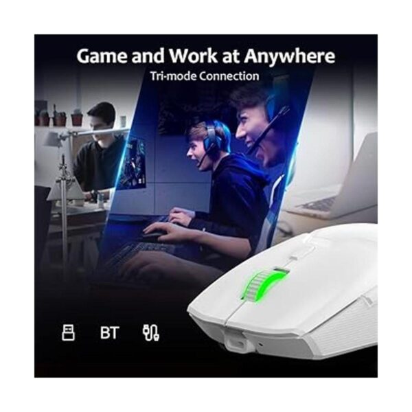 DELUX Mouse inalámbrico para juegos M800PRO con sensor PAW_6