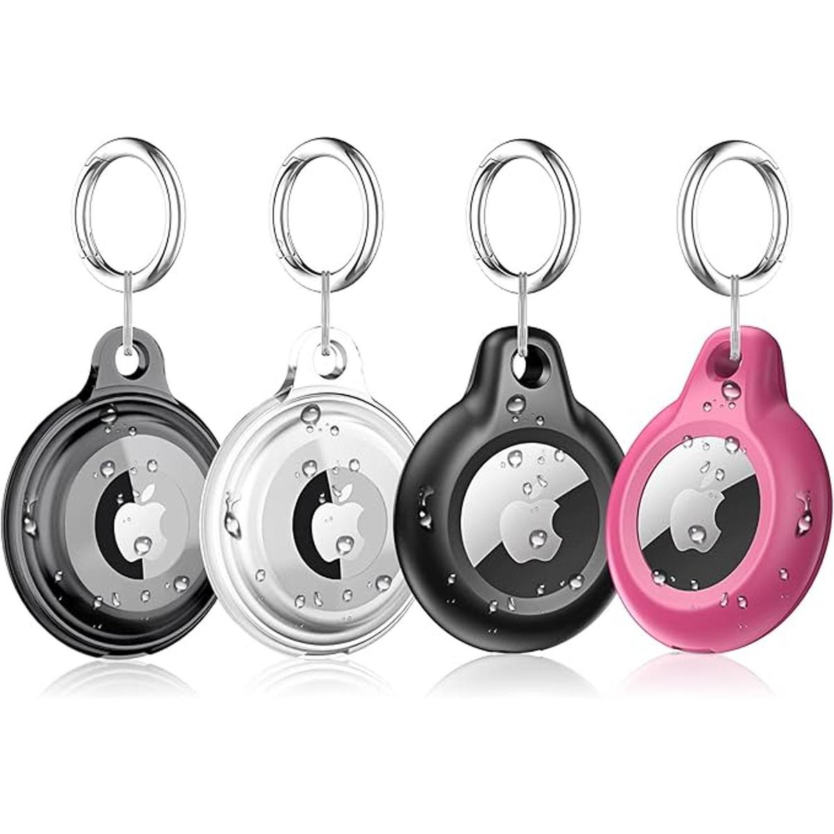 4 Pack Airtag Keychain for Apple Air Tag Holder IPX8