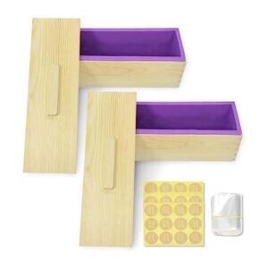 Artcome Moldes rectangulares de silicona para pan de jabón_1