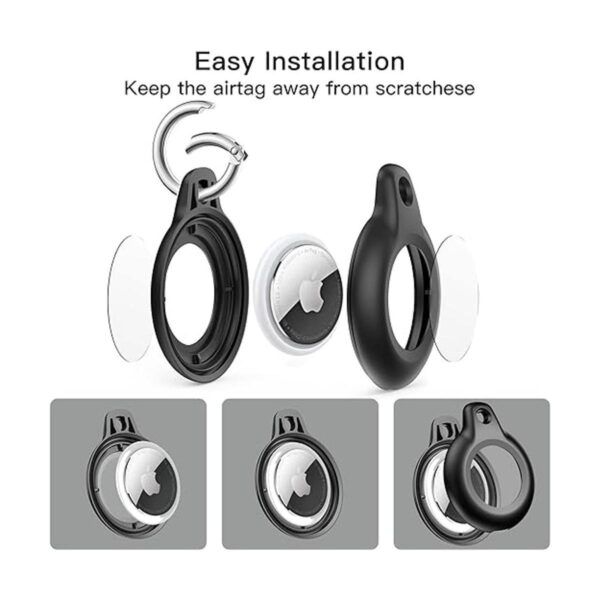 4 Pack Airtag Keychain for Apple Air Tag Holder IPX8