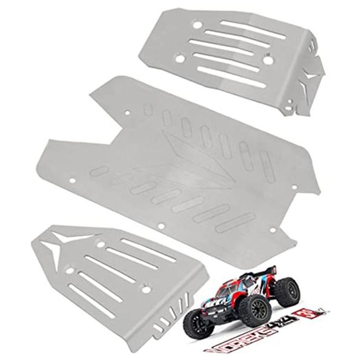 RCMYou Juego de placas antideslizantes de acero inoxidable