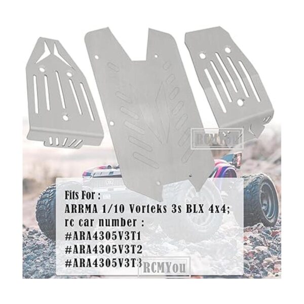 RCMYou Juego de placas antideslizantes de acero inoxidable_2