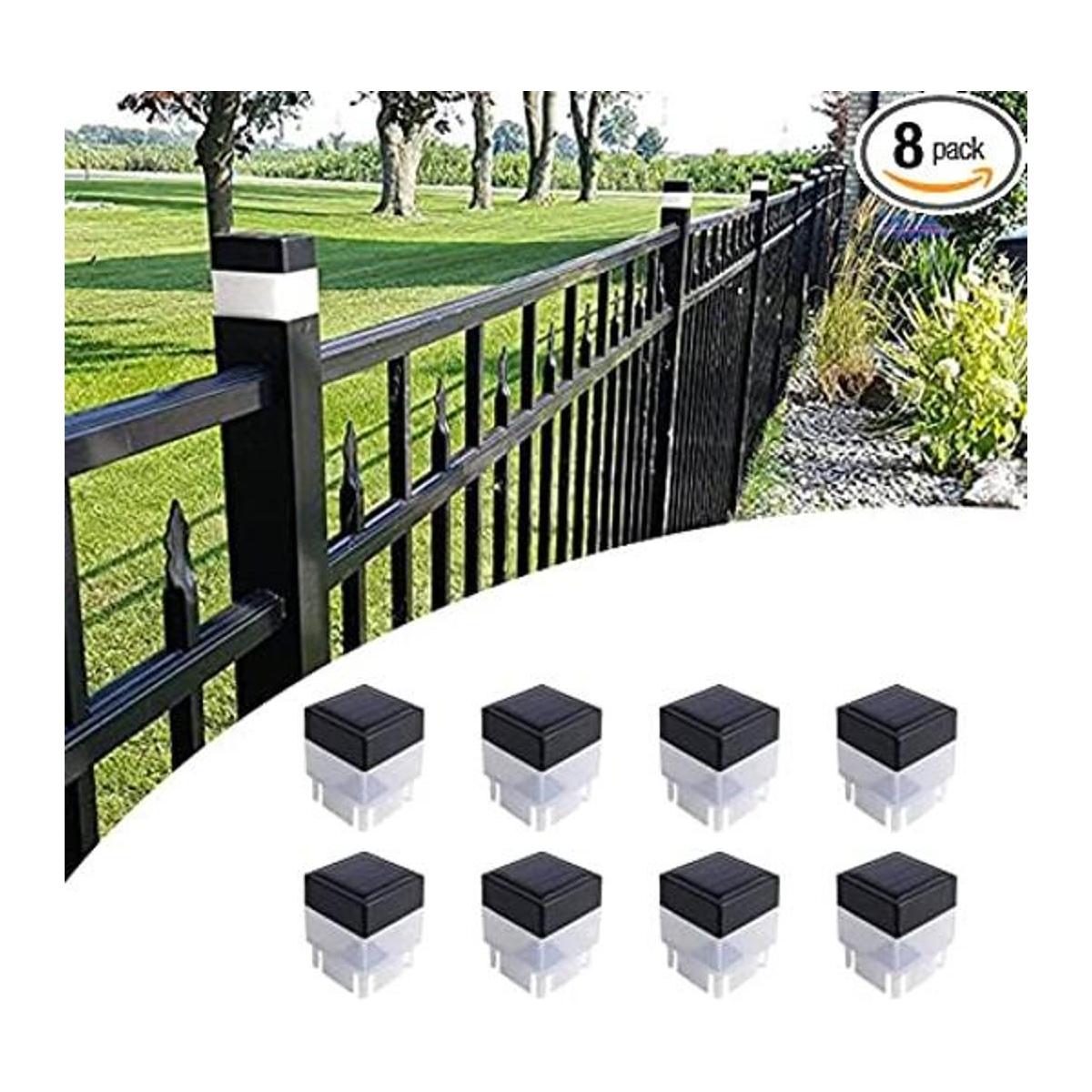 LED solar de 2 x 2 pulgadas 2.0 in x 2.0 in tapa para